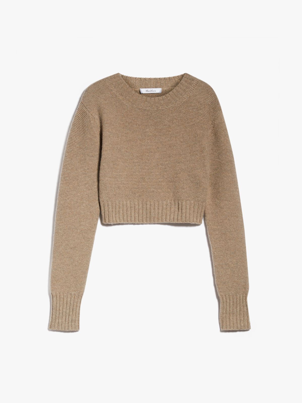 Cropped cashmere jumper